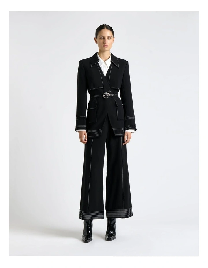 Contrast Stitched Jacket image 1