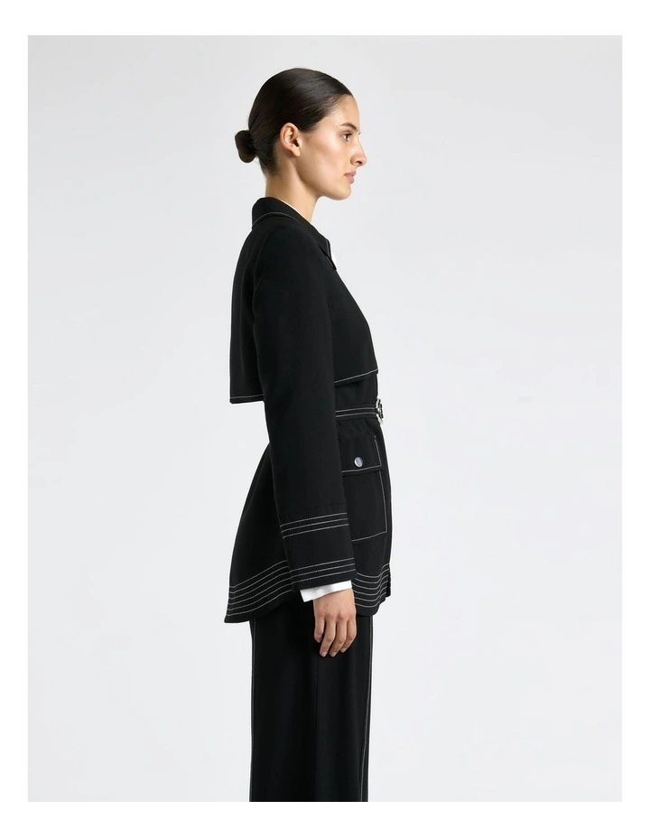 Contrast Stitched Jacket image 4