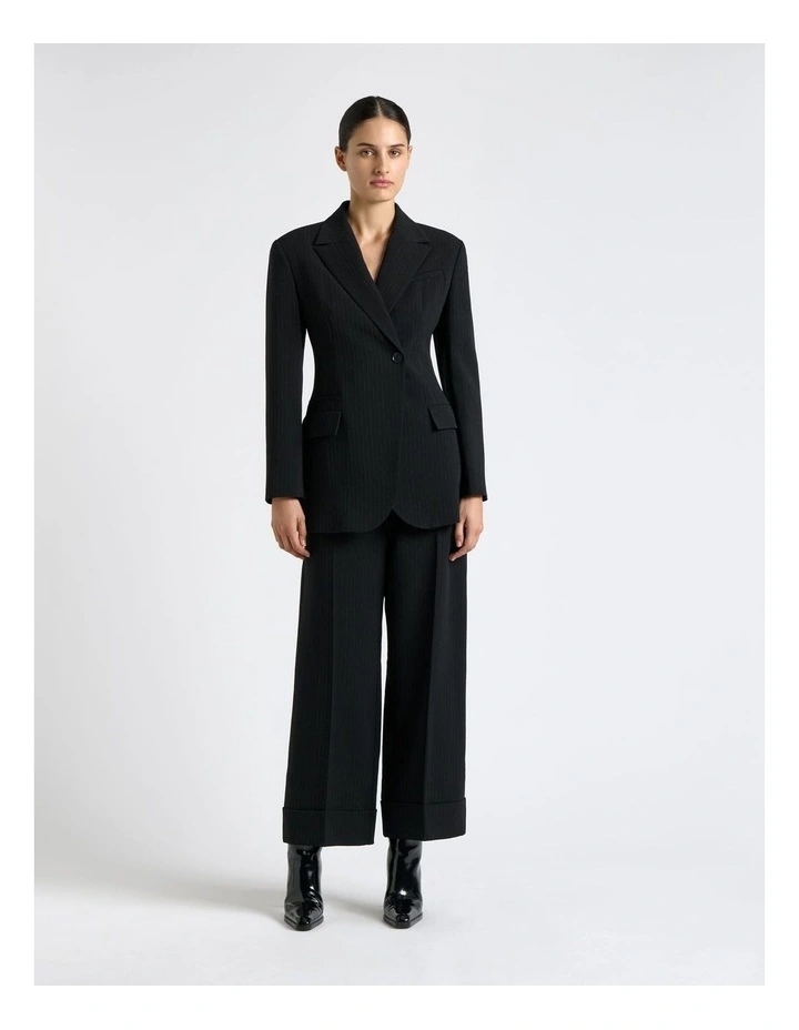 Acetate Stripe Cropped Pant image 1