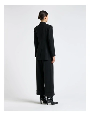 Acetate Pinstripe Cropped Pant
