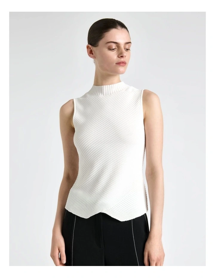 Diagonal Ribbed Knit Tank image 3