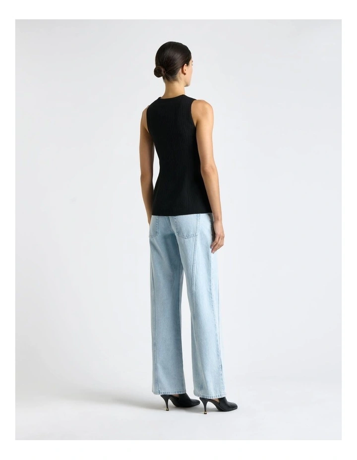 Acetate Stripe Fitted Vest image 2