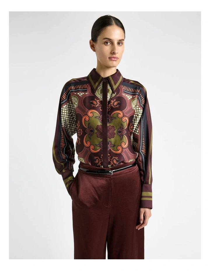 Mocha Chateau Long Sleeve Shirt in Mocha image 3