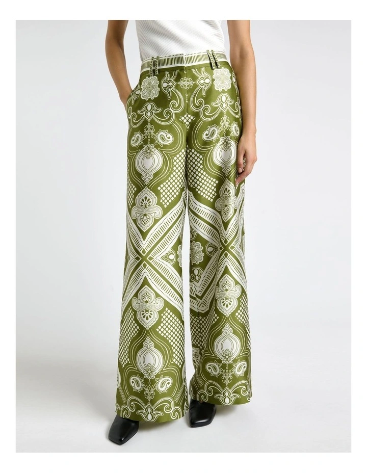 Chateau Wide Leg Pant in Olive image 3