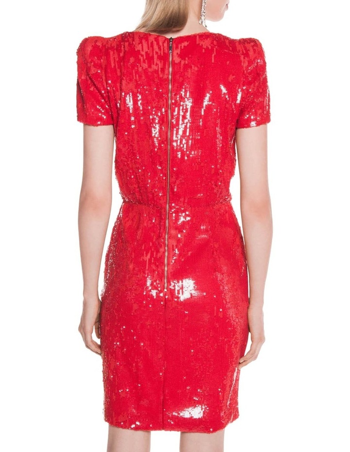 cue red dress