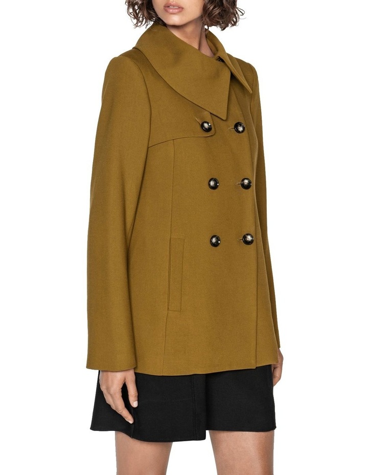 Cue Soft Twill Double Breasted Coat | MYER