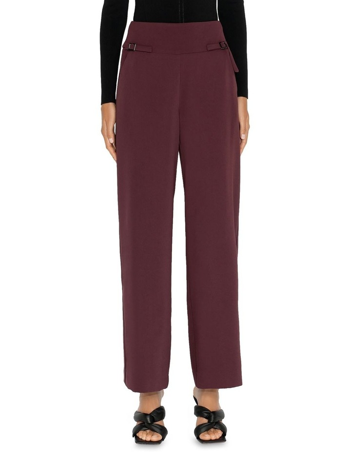 Waist Tab Wide Leg Pant Cocoa