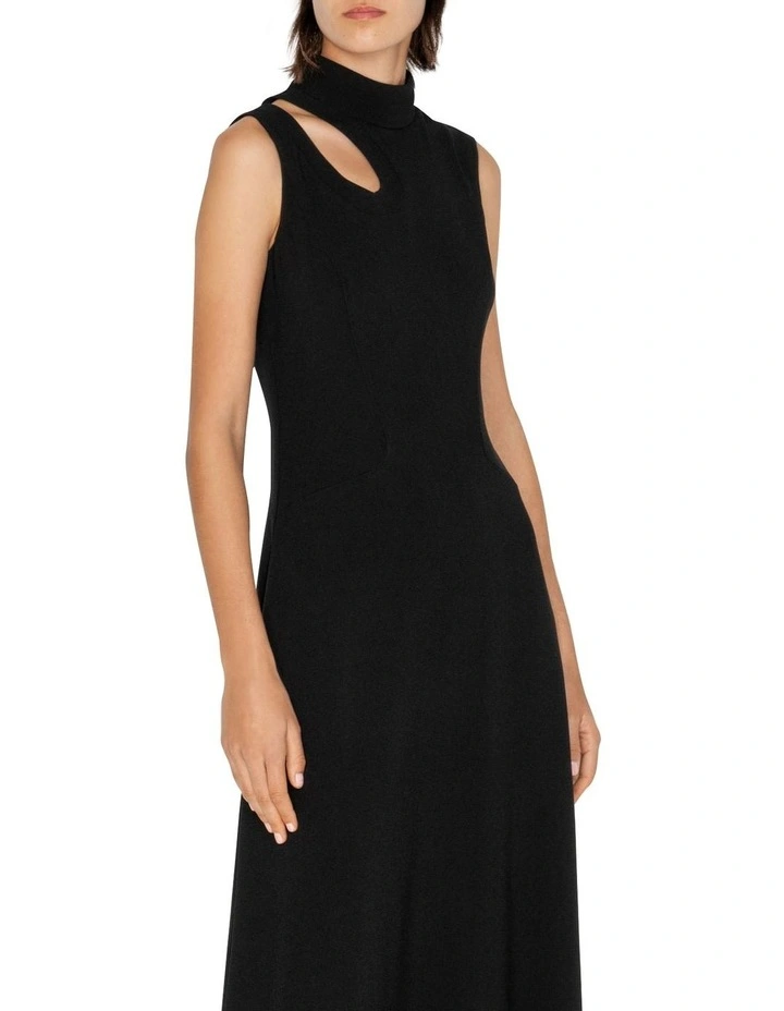 Cut Out Dress in Black image 6