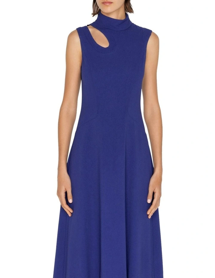 Cut Out Dress in Violet Purple image 3