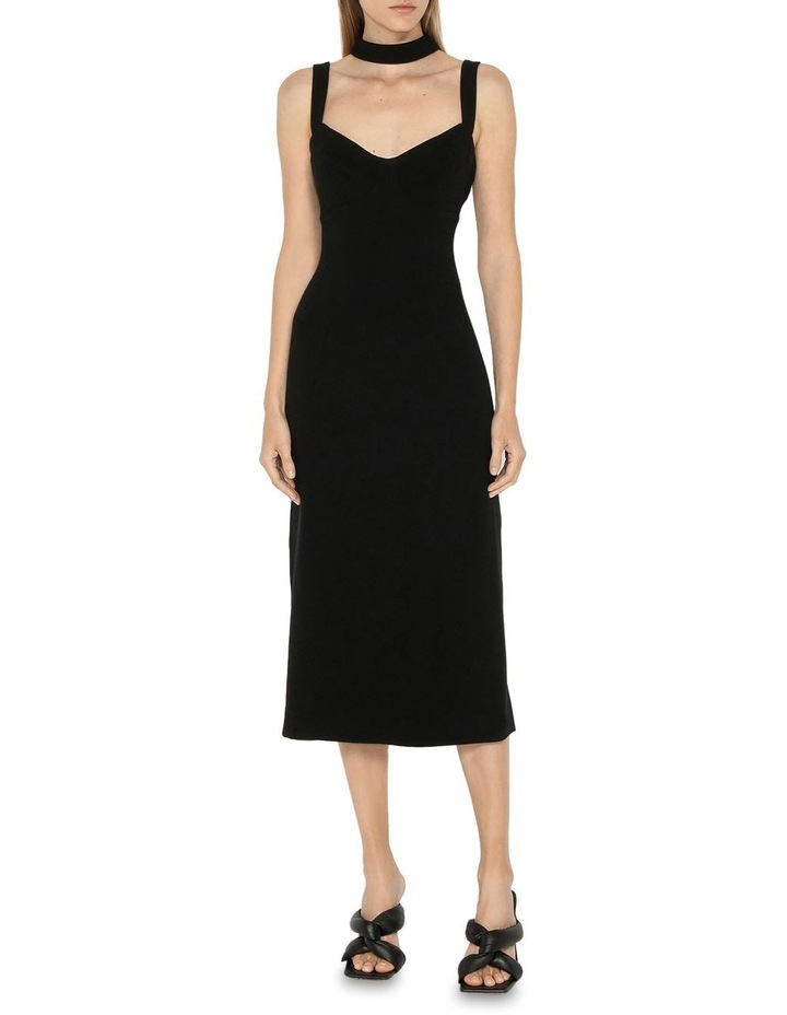 Sculpted Midi Dress in