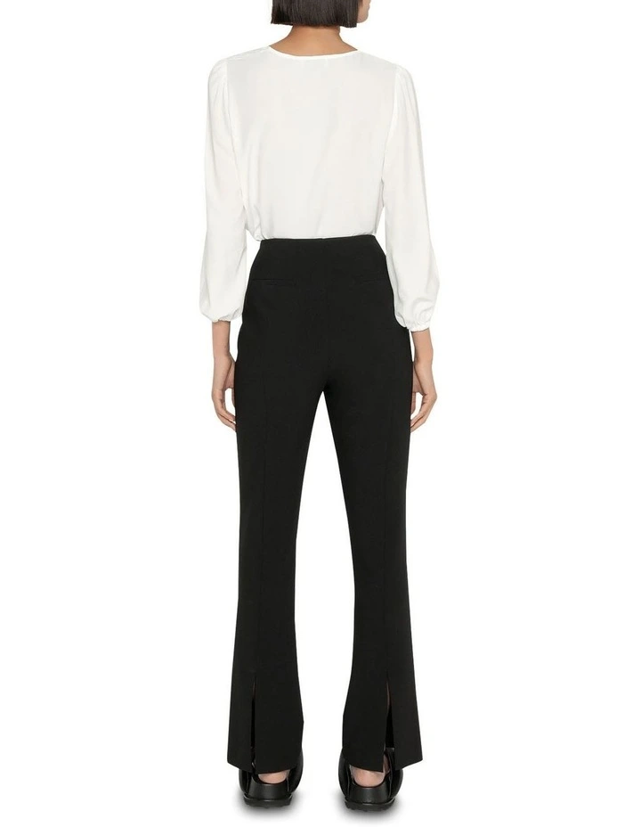 Asymmetric Shoulder Tuck Top in White image 2