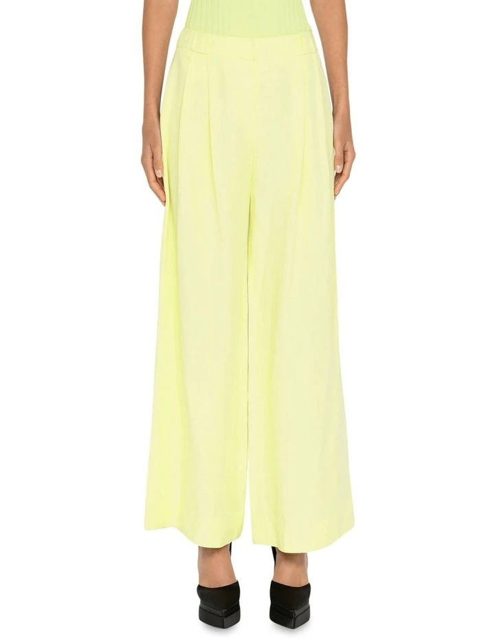 Wide Leg Pant in Soft Lime image 3