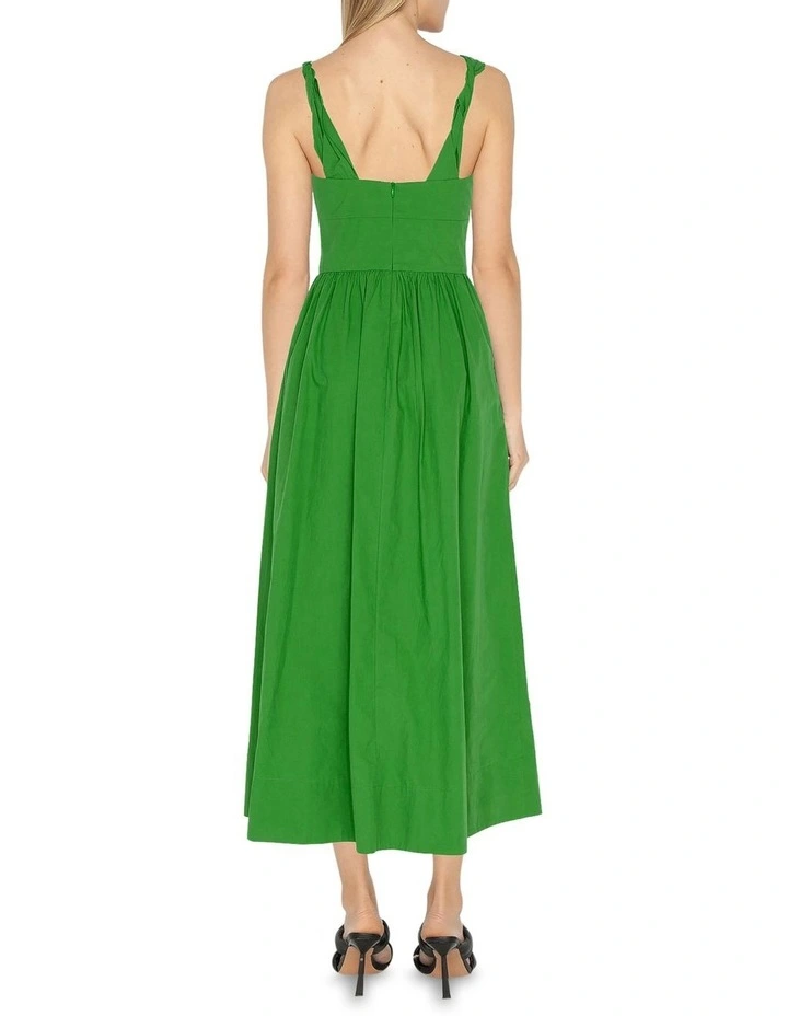 Cotton Twist Dress in Lime Zest image 2