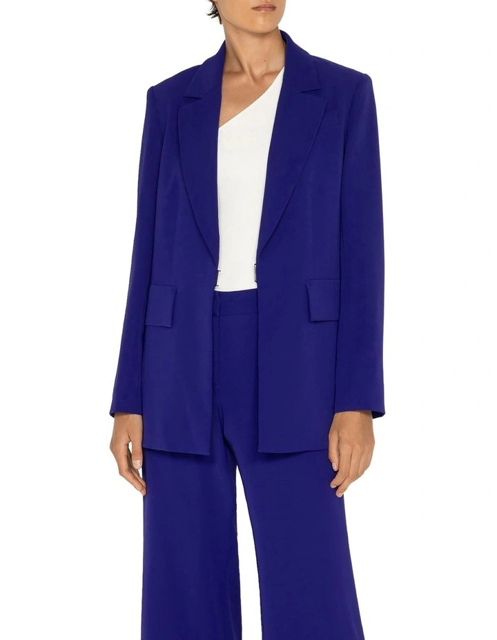 Relaxed Blazer in Purple image 3