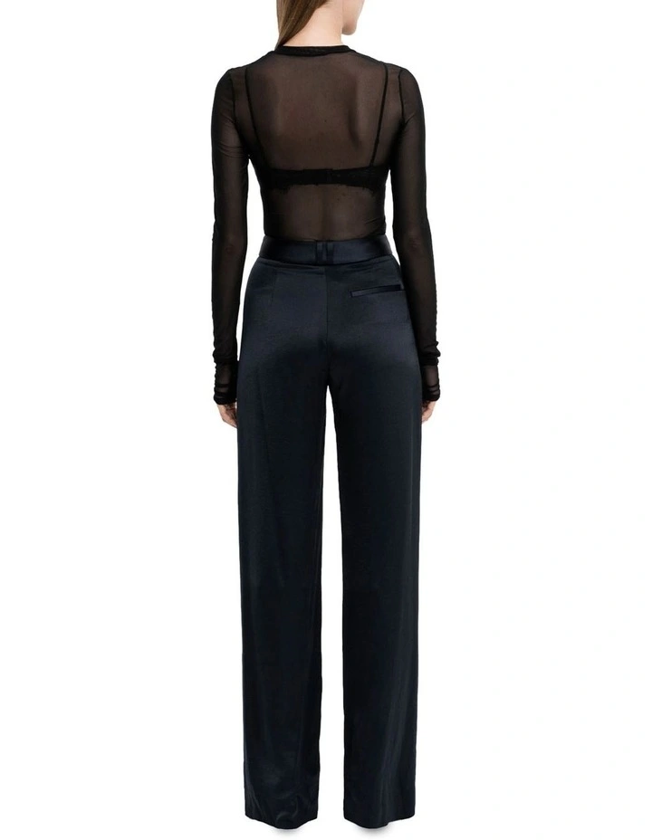 Midnight Satin Pant in Navy image 2