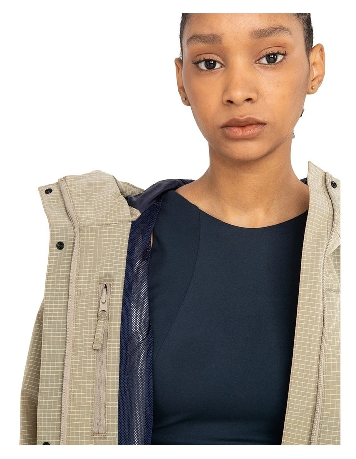 Element Classic Long Sleeve Flannel Jacket In Beige MYER