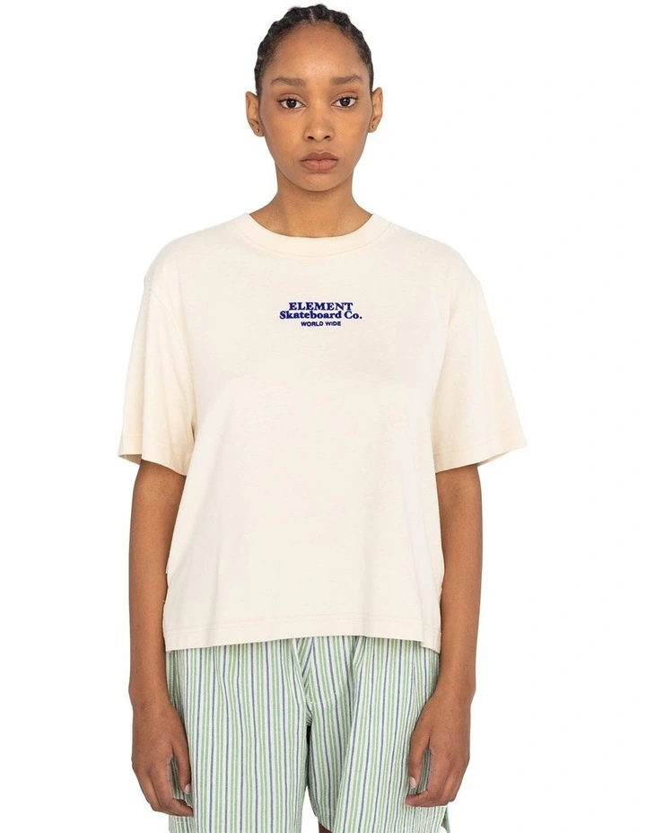 Short Sleeves T-shirt in Beige image 1