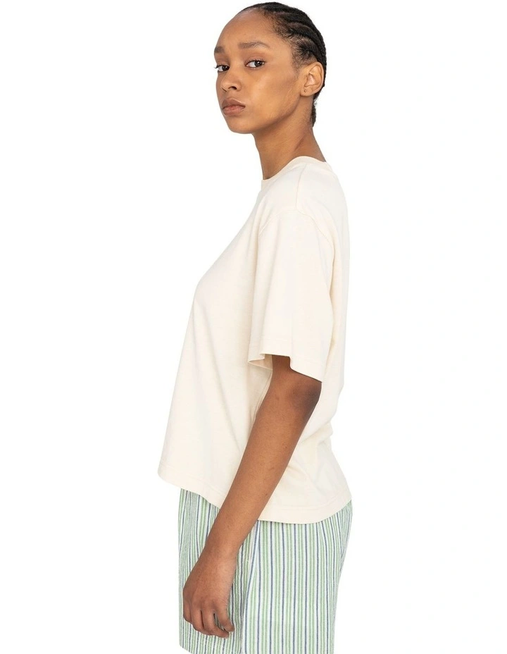 Short Sleeves T-shirt in Beige image 3