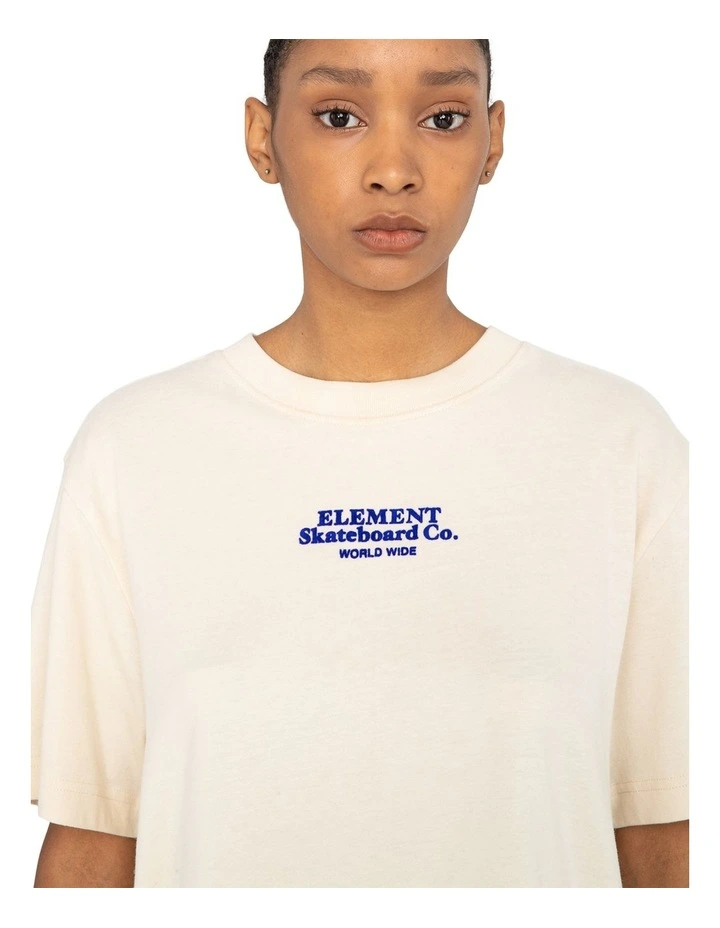 Short Sleeves T-shirt in Beige image 4