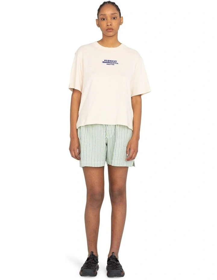 Short Sleeves T-shirt in Beige image 5