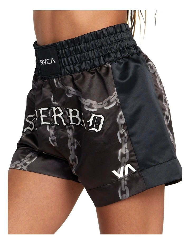 Seniesa Boxing Shorts in Black image 3