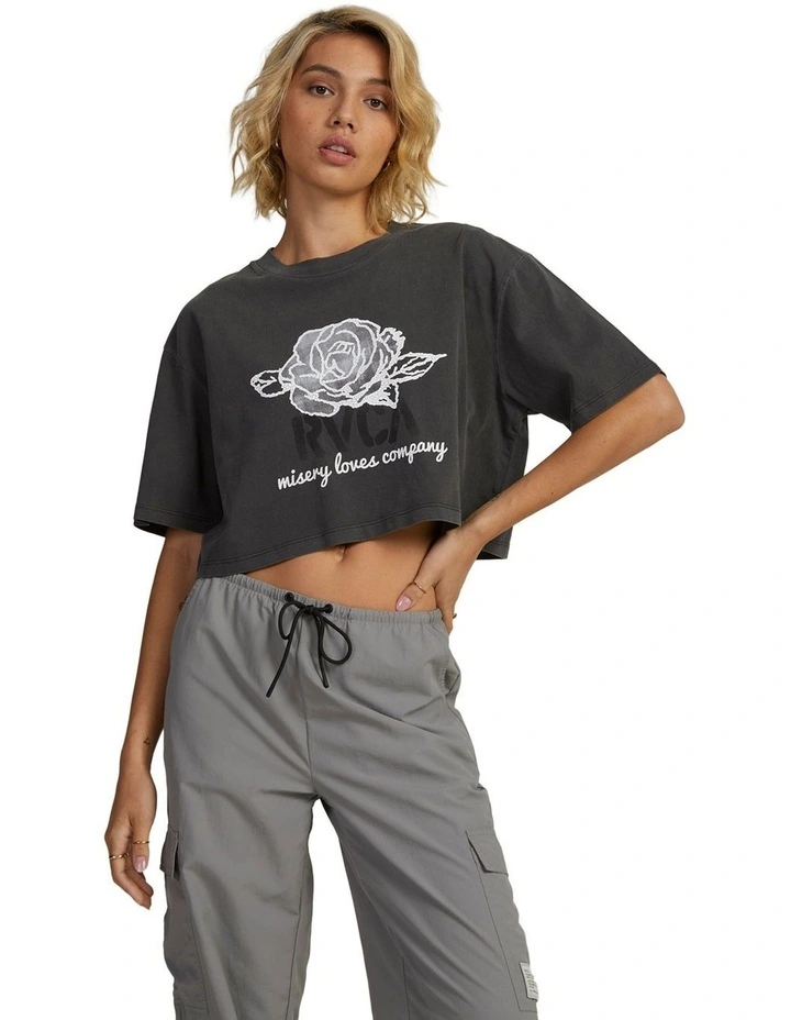 Company Half T-shirt in Washed Black image 1