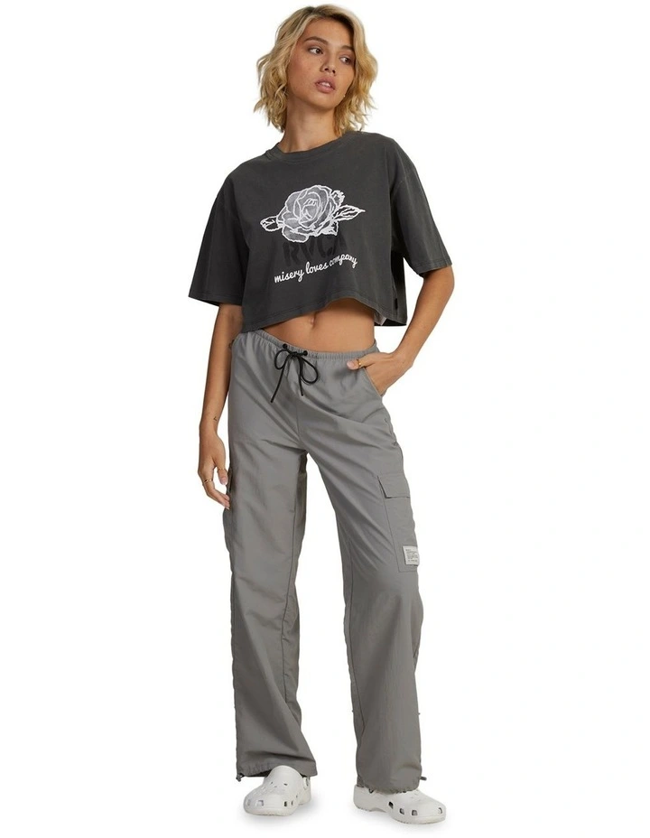 Company Half T-shirt in Washed Black image 5