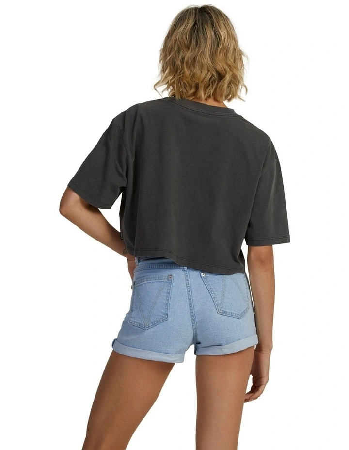 Eagle Half T-shirt in Washed Black image 2