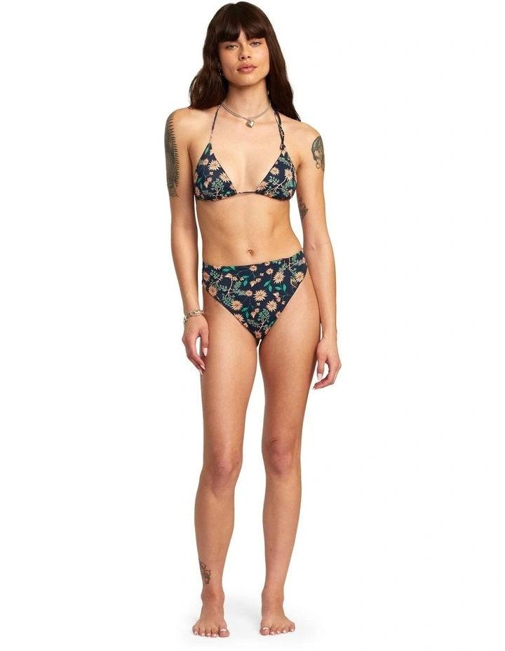 Byrd Halter Triangle Bikini Top in Blue image 5