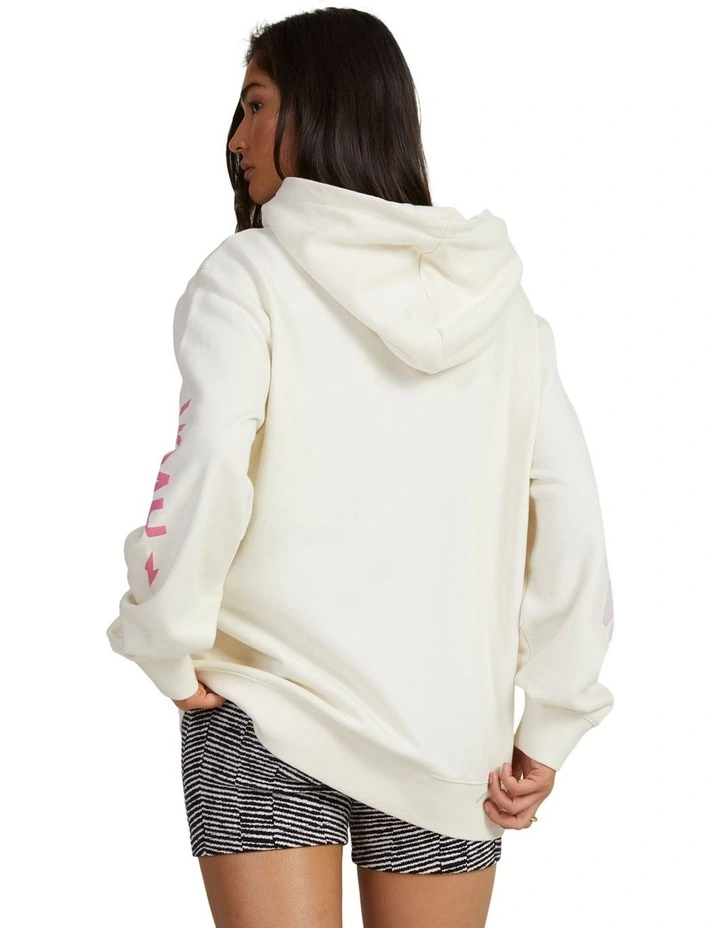 Brain Freeze Slouched Hoodie in White image 2