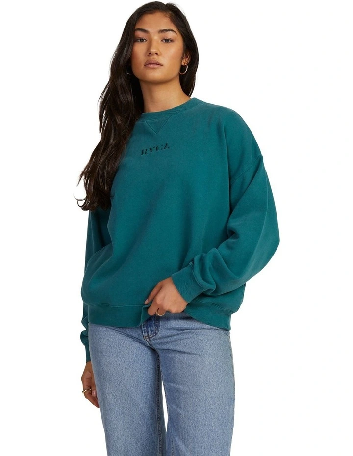RVCA - Womens Baggie Boyfriend Crewneck Sweatshirt main image 1