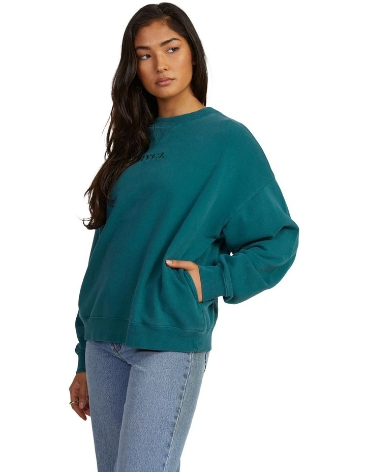 RVCA - Womens Baggie Boyfriend Crewneck Sweatshirt