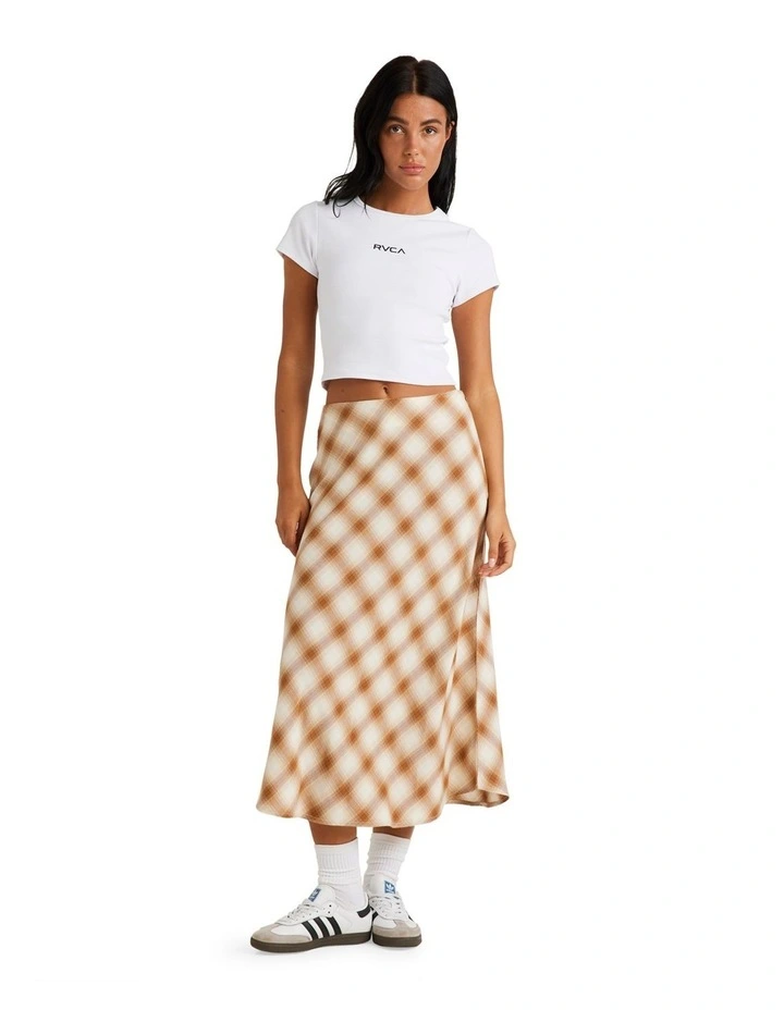 Plaid Annika Skirt in Brown image 5