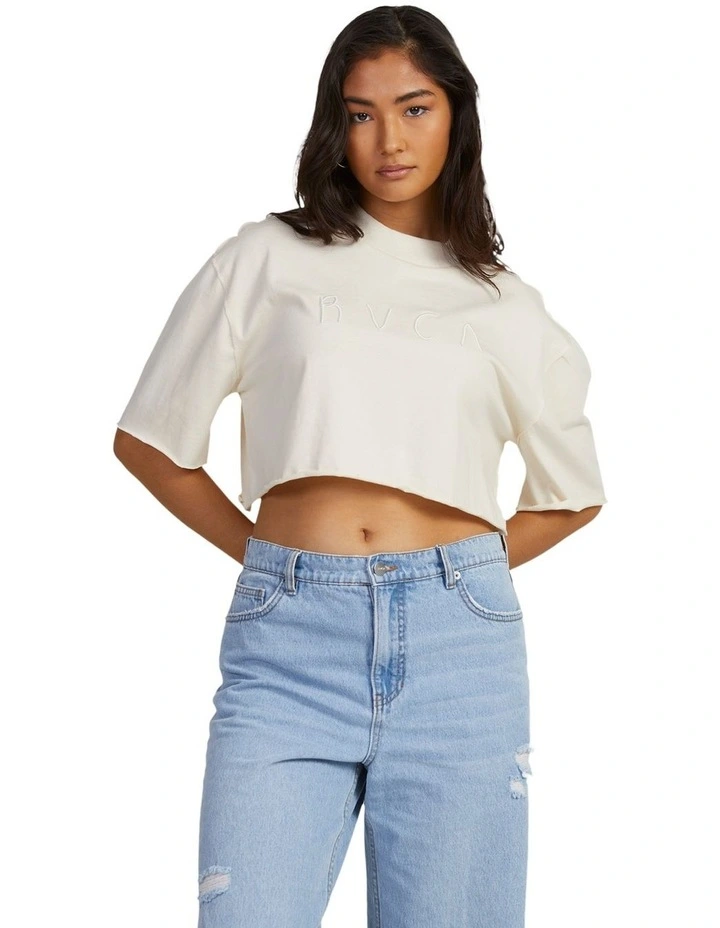 Home Made Half T-shirt in Beige image 1