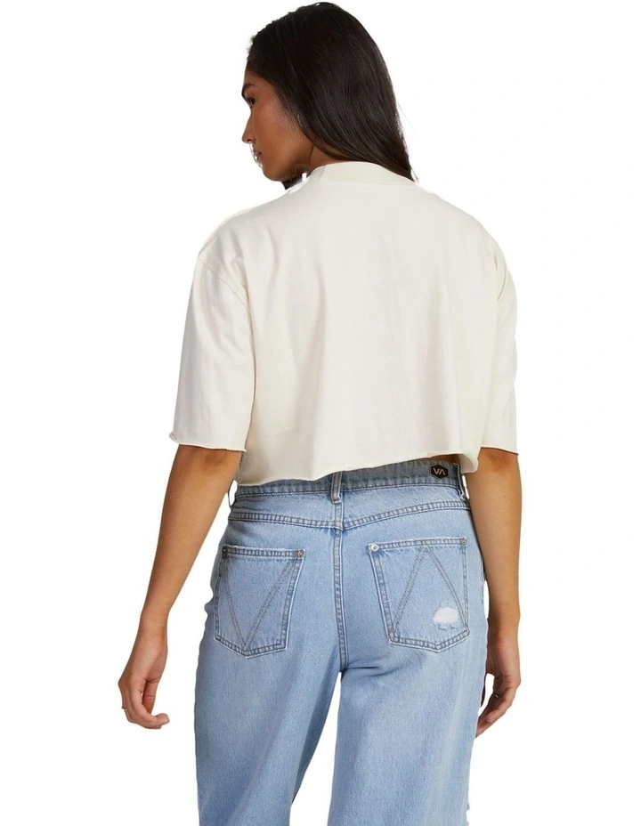 Home Made Half T-shirt in Beige image 2