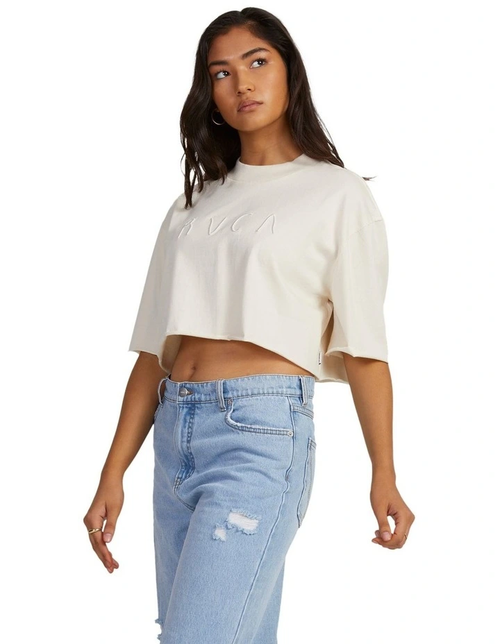 Home Made Half T-shirt in Beige image 3