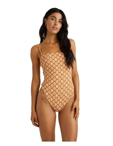 Deco Tubular One Piece in Mocha Bisque