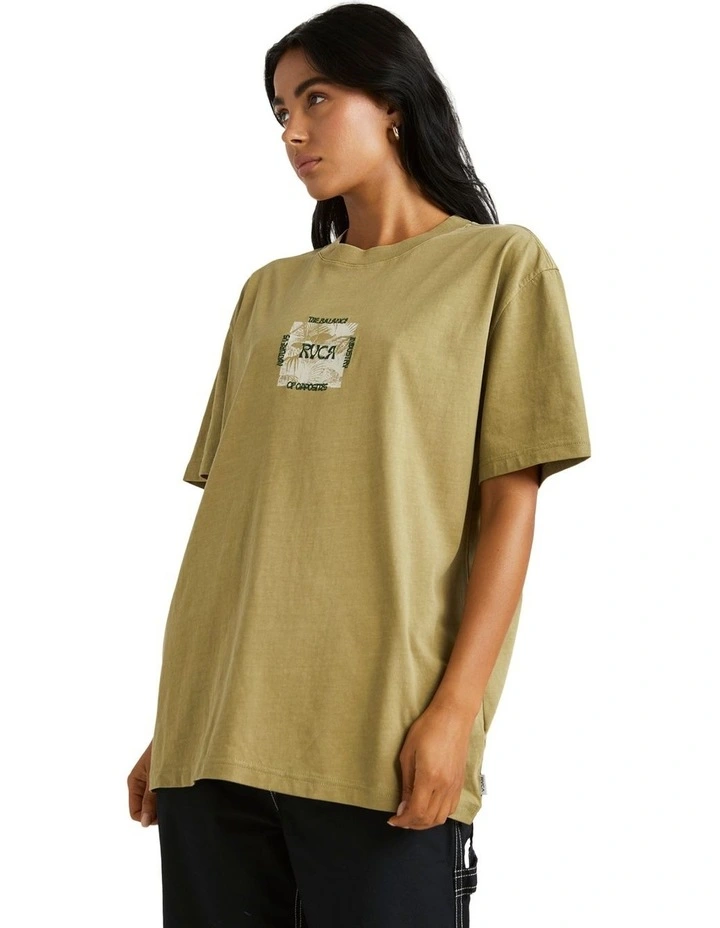 Palmy Relaxed T-shirt in Green image 3
