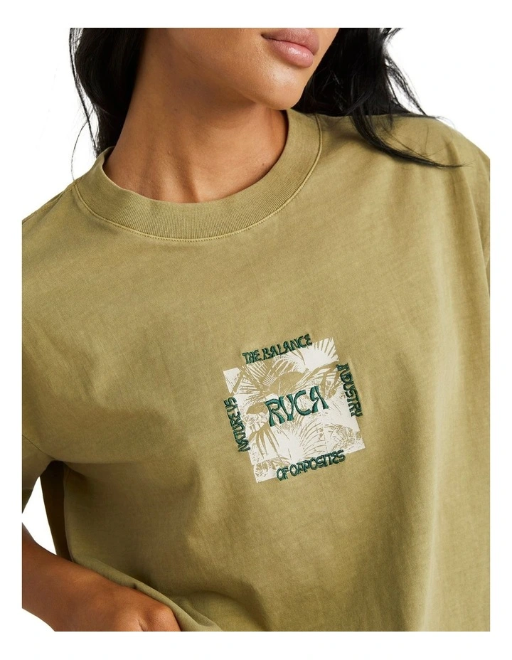 Palmy Relaxed T-shirt in Green image 4