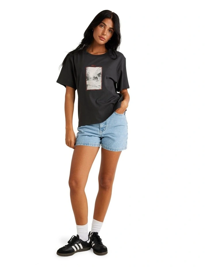 Coco Denim Shorts in Blue image 5