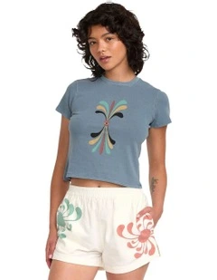 Lauryn Alvarez 411 Tee in Navy