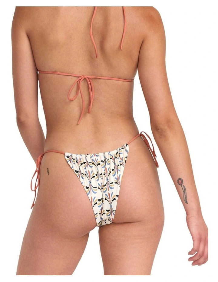 Lauryn Slide Tri Skimpy Bikini Bottom in Multi image 2