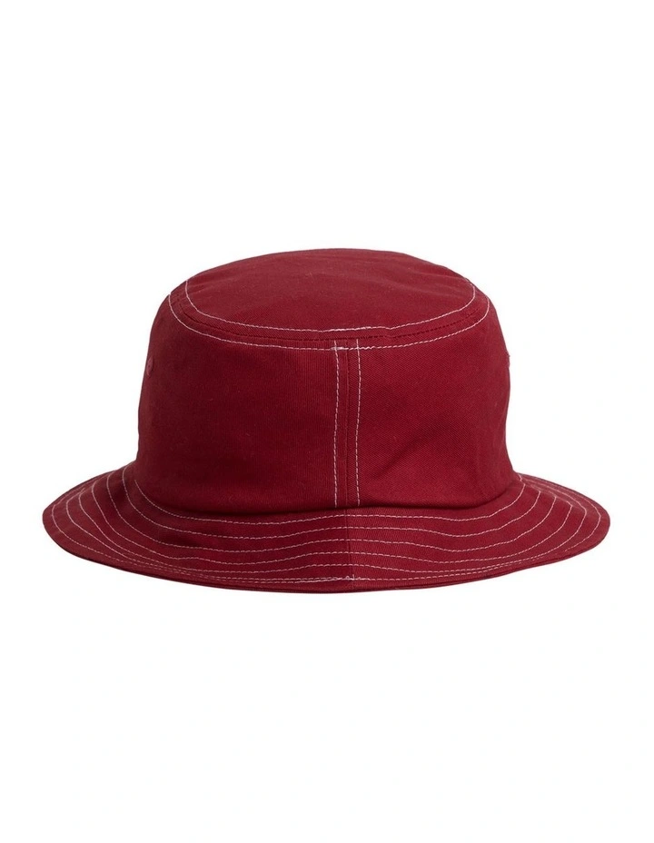 Dome Twill Bucket in Cherry image 2