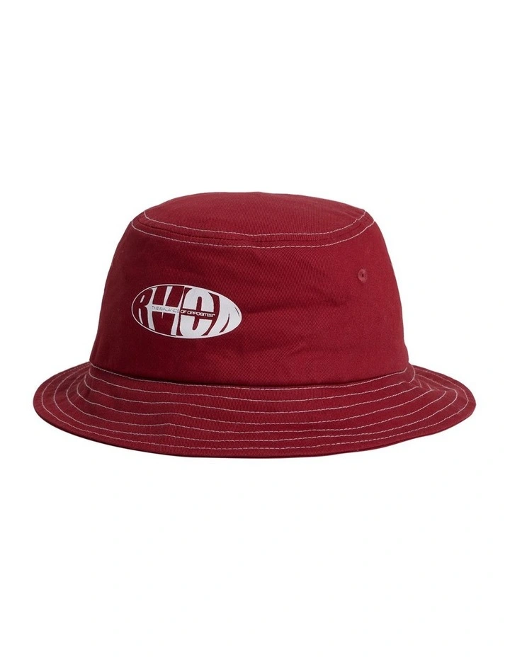 Dome Twill Bucket in Cherry image 3