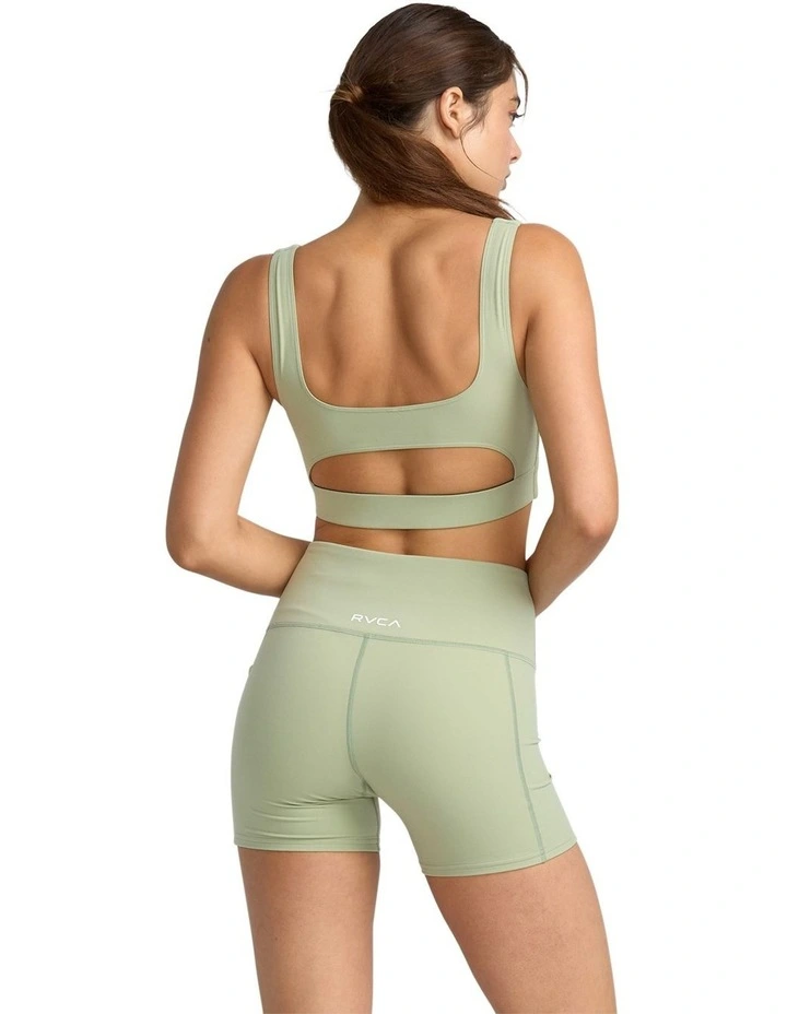 VA Essential Technical Shorts in Green Tea image 2