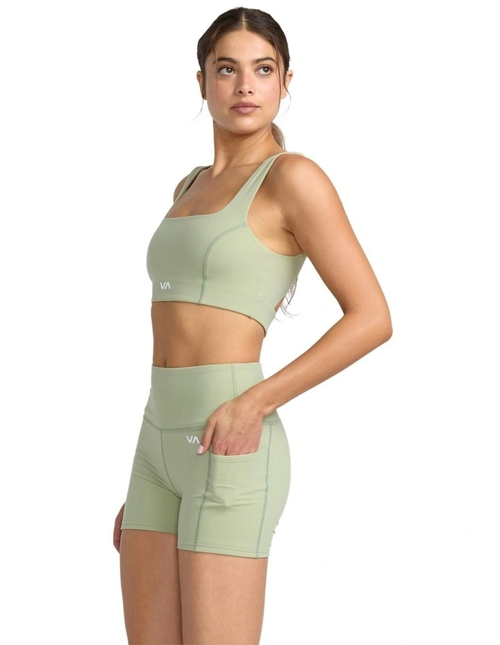 VA Essential Technical Shorts in Green Tea image 3