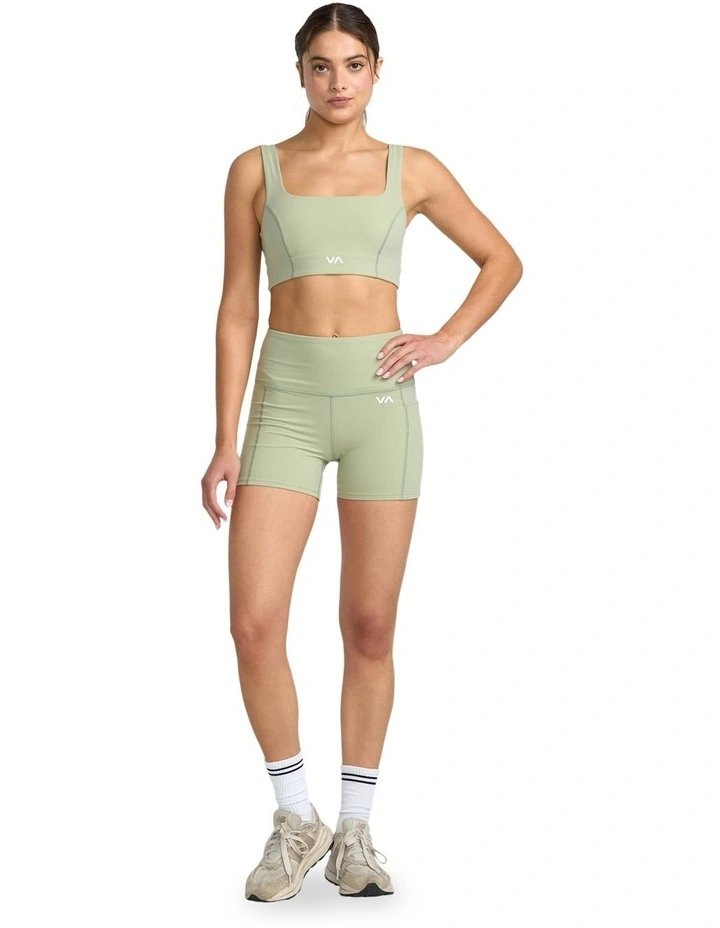 VA Essential Technical Shorts in Green Tea image 5
