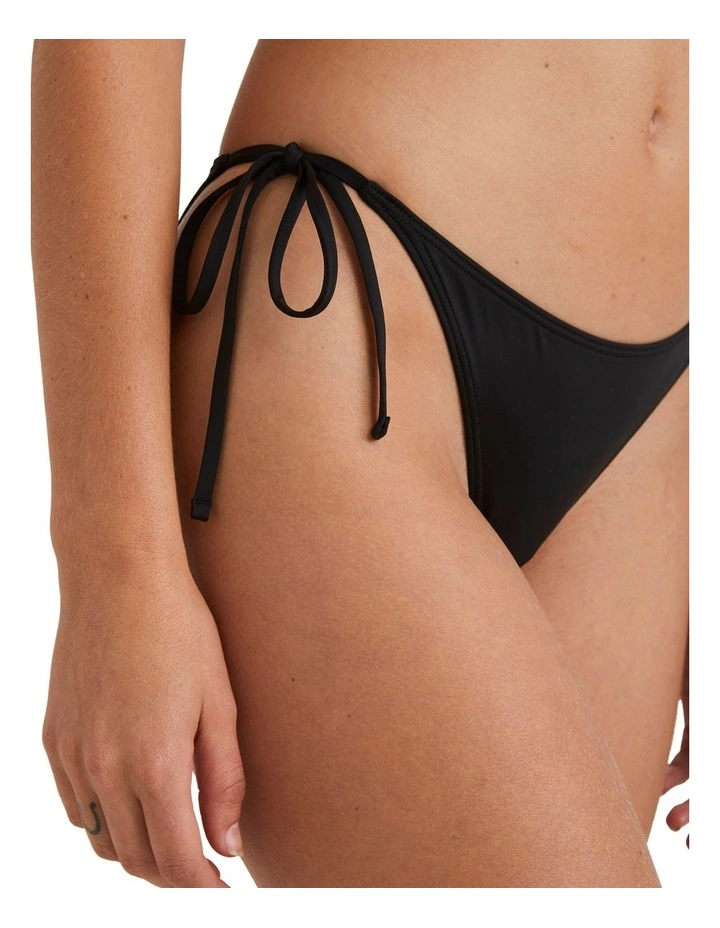 Sol Searcher Tie Side Bondi Bikini Bottom in Black image 4