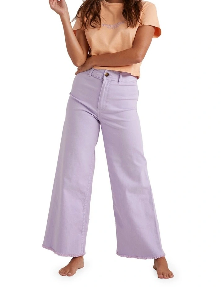 Free Fall Pants in Pastel Lilac image 3