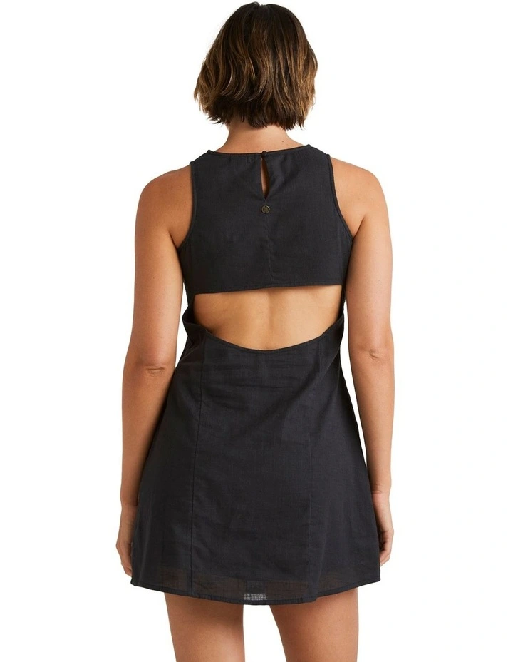 Earth Mini Dress Black in Black image 2